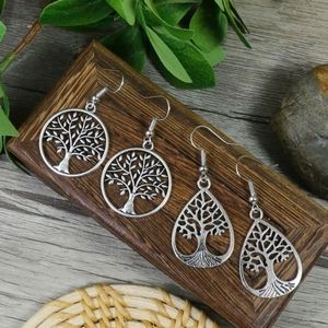 Tree of Life Earrings Set